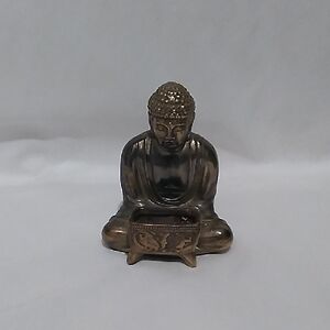 Vintage Bronze Buddha Spelter Burner Box (S1)